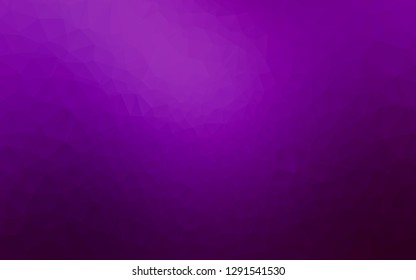 Dark Purple vector low poly cover. Colorful illustration in Origami style with gradient.  Completely new template for your business design.