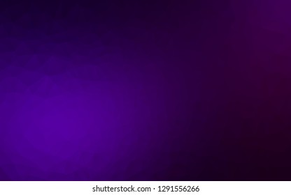 Dark Purple vector low poly layout. An elegant bright illustration with gradient. Completely new design for your business.