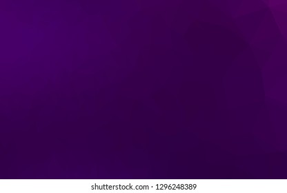 Dark Purple vector low poly layout. An elegant bright illustration with gradient. Brand new style for your business design.