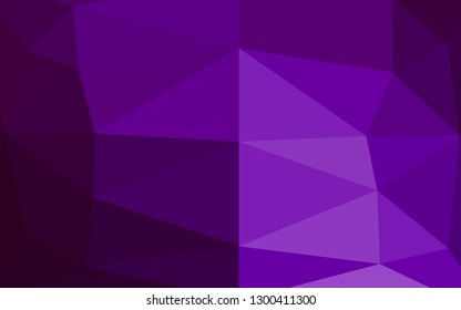 Dark Purple vector low poly texture. Colorful illustration in Origami style with gradient.  Brand new design for your business.