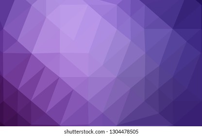 Dark Purple vector low poly layout. Shining colored illustration in a Brand new style. Textured pattern for background.