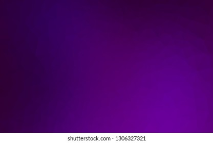 Dark Purple vector low poly cover. A vague abstract illustration with gradient. Brand new design for your business.