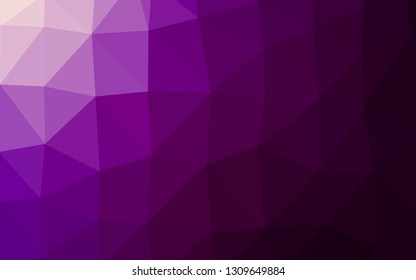 Dark Purple vector low poly texture. An elegant bright illustration with gradient. Brand new style for your business design.