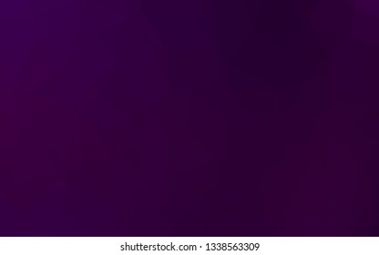 Dark Purple vector low poly layout. Colorful illustration in abstract style with gradient. Brand new design for your business.