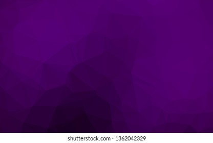 Dark Purple vector low poly layout. An elegant bright illustration with gradient. New texture for your design.