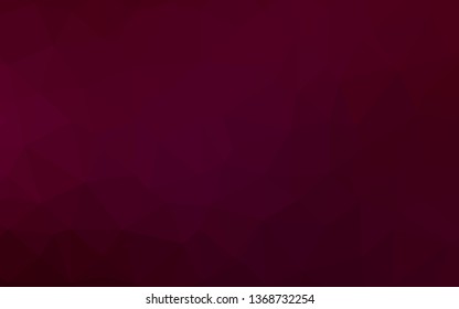Dark Purple vector low poly cover. A completely new color illustration in a vague style. The best triangular design for your business.