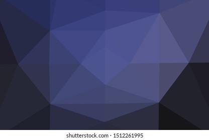 Dark Purple vector low poly cover. An elegant bright illustration with gradient. Brand new style for your business design.