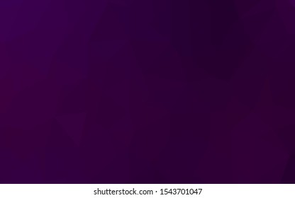 Dark Purple vector low poly cover. A vague abstract illustration with gradient. Brand new design for your business.