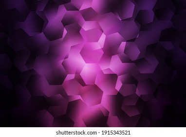 Oscuro Púrpura vectorial bajo fondo de polos. Ilustración abstracta brillante con triángulos elegantes. Nuevo estilo para su diseño de negocio.