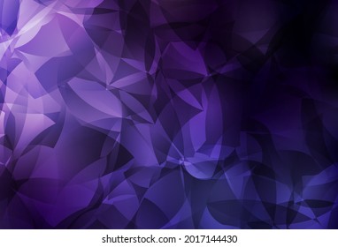 Dark Purple vector low poly texture. Colorful illustration in polygonal style with gradient. Brand new design for your business.