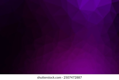 Dark Purple vector low poly layout. A completely new color illustration in a vague style. Brand new design for your business.