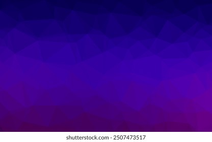 Dark Purple vector low poly layout. Modern geometrical abstract illustration with gradient. Brand new design for your business.