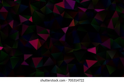 Dark Purple vector low poly pattern. Triangular geometric sample with gradient.  The elegant pattern can be used as part of a brand book.