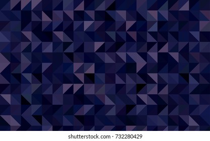 Dark Purple vector low poly pattern. Modern geometrical abstract illustration with gradient. Brand-new style for your business design.