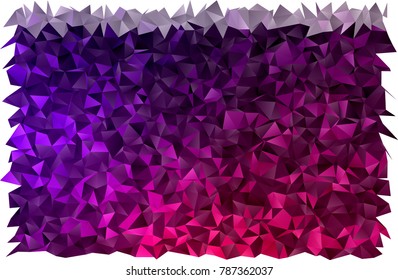 Dark Purple vector low poly background. Shining colored illustration in a brand-new style. The completely new template can be used for your brand book.
