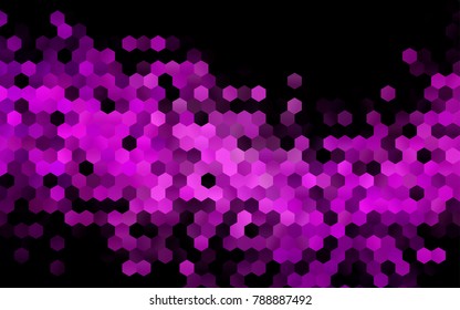 Dark Purple vector low poly background. A sample with a polygonal design. Low poly illustration, low polygonal background.