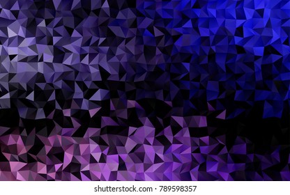 Dark Purple vector low poly background. Shining colored illustration in a brand-new style. A new texture for your design.