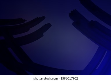 Dark Purple vector modern elegant backdrop. Creative illustration in halftone style with gradient. New style for your business design.