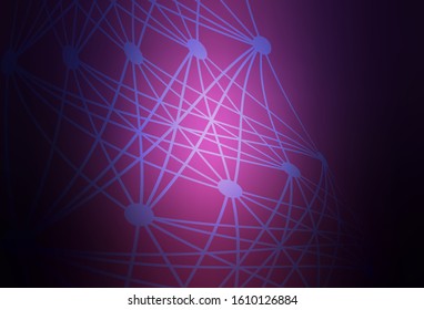 Dark Purple vector modern elegant layout. New colored illustration in blur style with gradient. Smart design for your work.