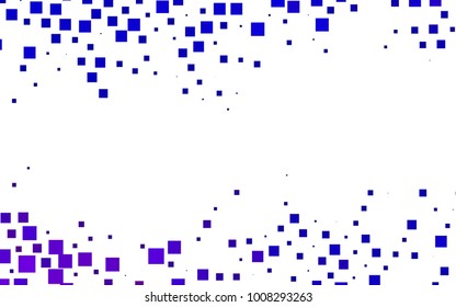 Dark Purple vector modern geometrical background. Abstract template. Geometric pattern in square style with gradient.