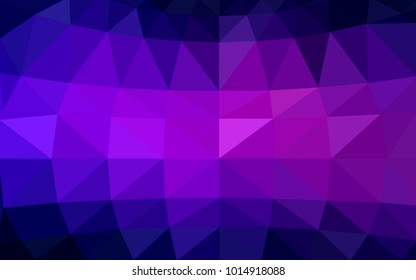 Dark Purple vector modern geometrical abstract background. Texture, new background. Geometric background in Origami style with gradient. 