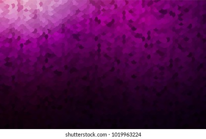 Dark Purple vector modern geometrical circle abstract background. Dotted texture template. Geometric pattern in halftone style with gradient. 