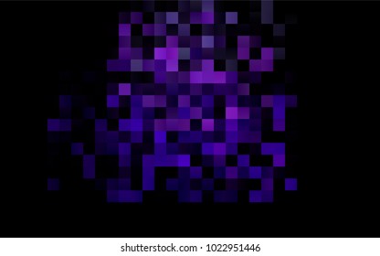 Dark Purple vector modern geometrical background. Abstract template. Geometric pattern in square style with gradient.
