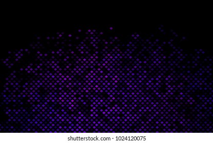 Dark Purple vector modern geometrical background. Abstract template. Geometric pattern in square style with gradient.