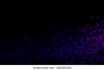 Dark Purple vector modern geometrical background. Abstract template. Geometric pattern in square style with gradient.