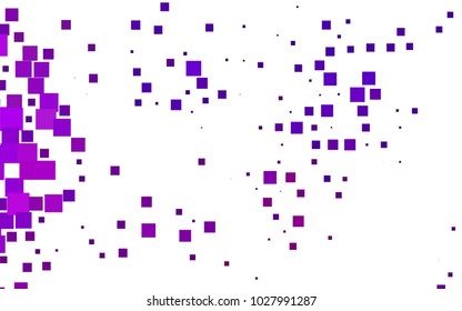 Dark Purple vector modern geometrical background. Abstract template. Geometric pattern in square style with gradient.