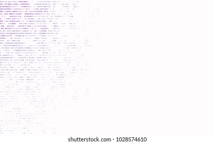 Dark Purple vector modern geometrical circle abstract background. Dotted texture template. Geometric pattern in halftone style with gradient. 