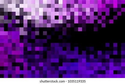 Dark Purple vector modern geometrical background. Abstract template. Geometric pattern in square style with gradient.