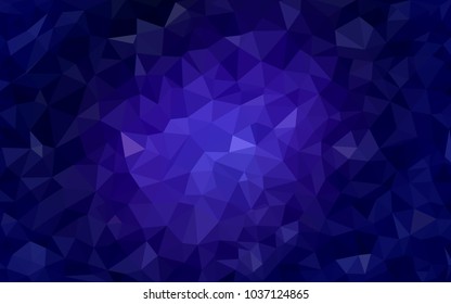Dark Purple vector modern geometrical abstract background. Texture, new background. Geometric background in Origami style with gradient. 