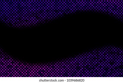 Dark Purple vector modern geometrical background. Abstract template. Geometric pattern in square style with gradient.