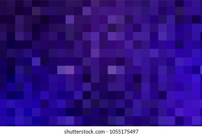 Dark Purple vector modern geometrical background. Abstract template. Geometric pattern in square style with gradient.