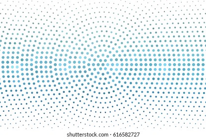 Dark Purple vector modern geometrical circle abstract background. Dotted texture template. Geometric pattern in halftone style with gradient. 