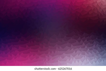 Dark Purple vector modern geometrical abstract background. Texture, brand-new background. Geometric background in Origami style with gradient. 