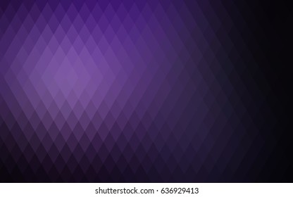 Dark Purple vector modern geometrical background. Abstract template. Geometric pattern in square style with gradient.