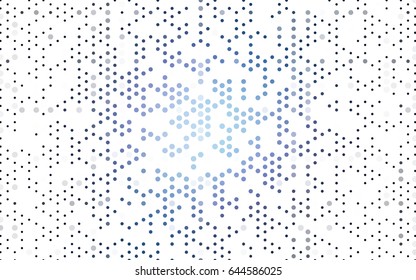 Dark Purple vector modern geometrical circle abstract background. Dotted texture template. Geometric pattern in halftone style with gradient. 
