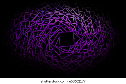 Dark Purple vector modern geometrical background. Abstract template. Geometric pattern in square style with gradient.