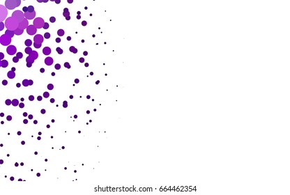 Dark Purple vector modern geometrical circle abstract background. Dotted texture template. Geometric pattern in halftone style with gradient. 