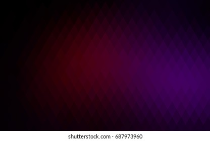 Dark Purple vector modern geometrical background. Abstract template. Geometric pattern in square style with gradient.