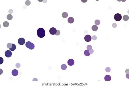 Dark Purple vector modern geometrical circle abstract background. Dotted texture template. Geometric pattern in halftone style with gradient. 