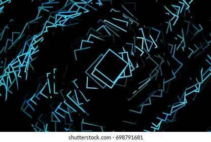 Dark Purple vector modern geometrical background. Abstract template. Geometric pattern in square style with gradient.