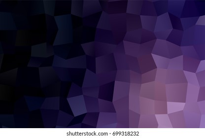 Dark Purple vector modern geometrical background. Abstract template. Geometric pattern in square style with gradient.