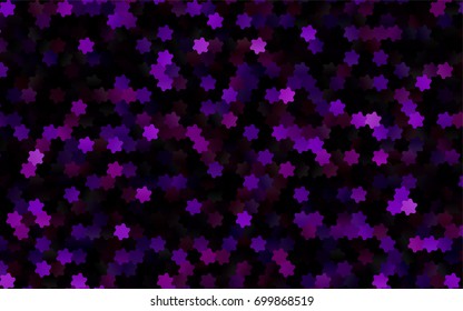 Dark Purple vector modern geometrical abstract background. Texture, brand-new background. Geometric background in Origami style with gradient. 