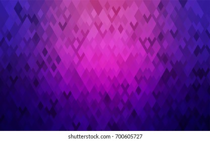 Dark Purple vector modern geometrical background. Abstract template. Geometric pattern in square style with gradient.
