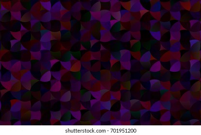 Dark Purple vector modern geometrical circle abstract background. Dotted texture template. Geometric pattern in halftone style with gradient. 