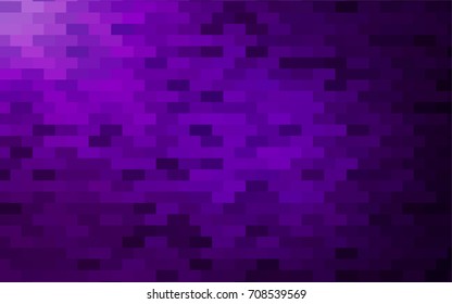 Dark Purple vector modern geometrical background. Abstract template. Geometric pattern in square style with gradient.