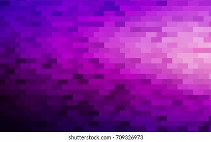 Dark Purple vector modern geometrical background. Abstract template. Geometric pattern in square style with gradient.